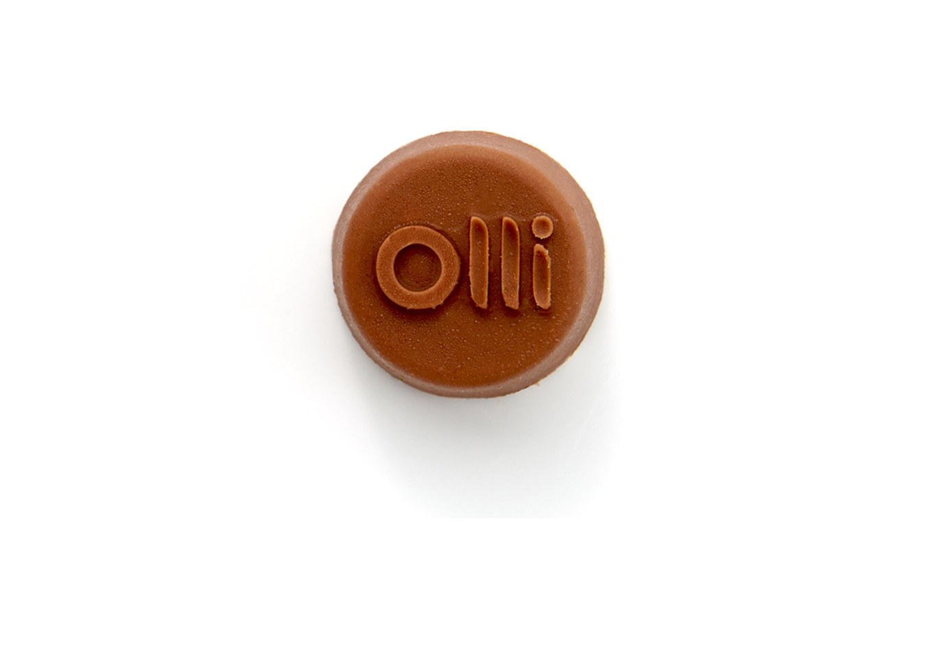 Photo of Olli Chocolate Hemp Crunch Edible with Olli Wordmark Branding